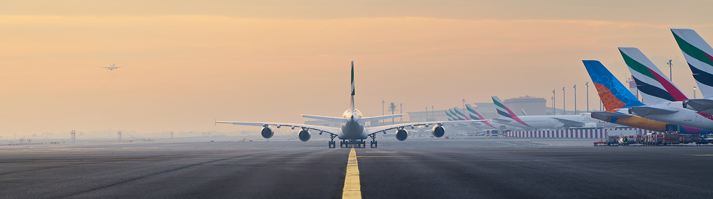 Airport runway view 